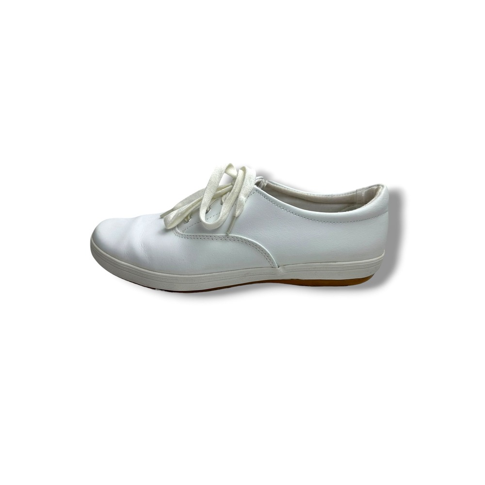 Basic Editions Womens White Cotton Low Top Lace Up Sneakers Size 9.5‎ 77633